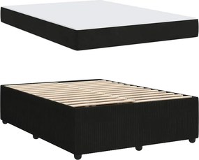 vidaXL Σκελετός Κρεβατιού Μαύρο 140 x 200 cm ύφασμα