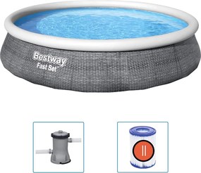 Bestway Πισίνα Φουσκωτή Fast Set με Αντλία 396 x 84 εκ.