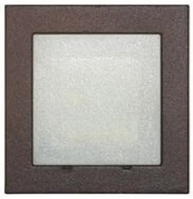 Απλίκα Φωτιστικό Τοίχου Ψυχρό Λευκό 9 LED 0.6W IP54 Στεγανό Τετράγωνο Lumen-3-9734810-Σκουριασμένο 3-9734810