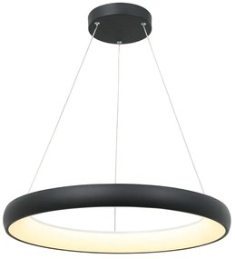 Φωτιστικό Οροφής 2060 Led 3000K 60W Φ80cm Sandy Black Αλουμίνιο,Ακρυλικό