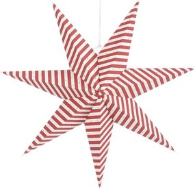 Διακοσμητικό Αστέρι Κρεμαστό 02.1102925 60x18cm White-Red