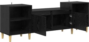 vidaXL Ντουλάπι TV 160 x 35 x 55 εκ. Μαύρη Οξυά Επεξεργασμένο Ξύλο
