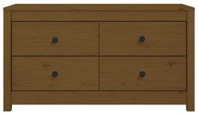 vidaXL Βοηθητικό Ντουλάπι Καφέ Μελί 100x40x54 εκ.από Μασίφ Ξύλο Πεύκου