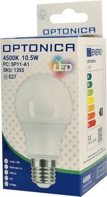 OPTONICA LED λάμπα A60 1355, 10.5W, 4500K, E27, 1055lm