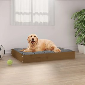 Κρεβάτι Σκύλου Μελί 71,5 x 54 x 9 εκ. από Μασίφ Ξύλο Πεύκου
