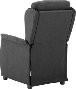 vidaXL Ανακλινόμενη πολυθρόνα Σκούρο Γκρι 66.5 x 94 x 101.5 εκ