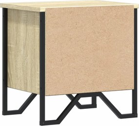 vidaXL Κομοδίνο Χρώμα 2 τεμ. Sonoma Δρυς 40x30x40 εκ. από Επεξ. Ξύλο