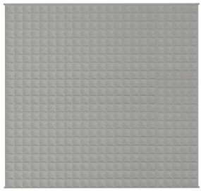 vidaXL Κουβέρτα Βαρύτητας Γκρι 220 x 240 εκ. 11 κ. Υφασμάτινη