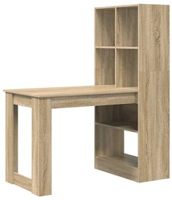vidaXL Γραφείο Sonoma Δρυς 122 x 67 x 145 εκ. Επεξεργασμένο ξύλο