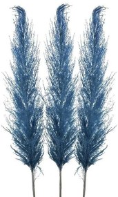 Κλαδί-Φυτό 3-85-909-0024 Σετ 3τμχ Υ110 Blue Inart Πλαστικό