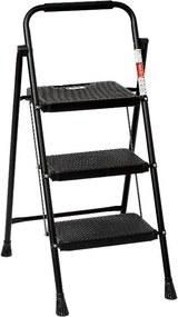 Πτυσσόμενη σκάλα-σκαμπό σιδερένια - 109-3 - 617471