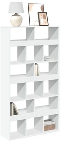 vidaXL Βιβλιοθήκη Λευκή 100x33x187,5 εκ. Επεξ. Ξύλο
