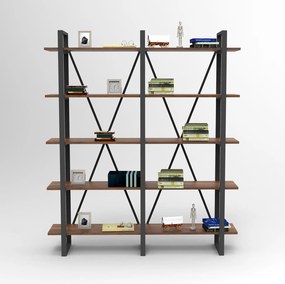 Βιβλιοθήκη Καρυδί GEBUOL 154.8x34x180