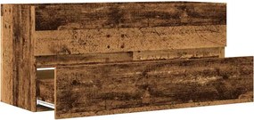vidaXL Ντουλάπι Νιπτήρα Μαύρο 100x38,5x45 εκ. Επεξεργασμένο Ξύλο