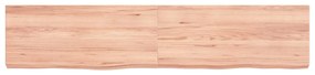 vidaXL Ράφι Τοίχου Ανοιχτό Καφέ 140x30x(2-6)εκ. Επεξ. Μασίφ Ξύλο Δρυός