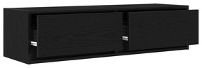 vidaXL Κάτι για τηλεόραση Μαύρη Δρυς 100x31x25,5 εκ. Επεξεργασμένο ξύλο