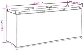 ΚΛΟΥΒΙ ΜΙΚΡΩΝ ΖΩΩΝ ΓΚΡΙ 105 X 34,5 X 45 ΕΚ. ΥΦΑΣΜΑΤΙΝΟ 343149