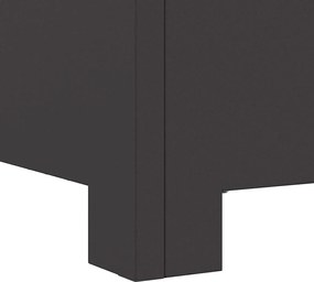 vidaXL Φωτιά Μαύρο 60 x 60 x 30 cm Ατσάλι