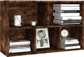 vidaXL Βιβλιοθήκη/Ντουλάπι Καπνιστή Δρυς 50x25x80 εκ. Επεξεργ. Ξύλο