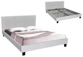 Κρεβάτι Διπλό WILTON PU Άσπρο 149x203x89 (Στρώμα 140x190)cm