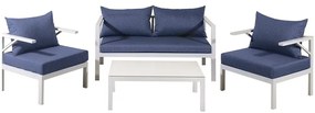 Καθιστικό Σετ BR069 Nice Blue-White 4 Θέσεων