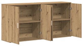 vidaXL Σύνθετα 2 τμχ Καρυδιά 79x38x80 εκ Επεξεργασμένο ξύλο