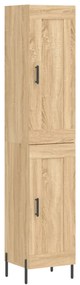 vidaXL Μπουφές Sonoma δρυς 34,5 x 34 x 180 εκ. από Επεξεργασμένο Ξύλο