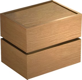 Κομοδίνο Sonlen pakoworld mdf σε oak απόχρωση 60x40x44.5εκ