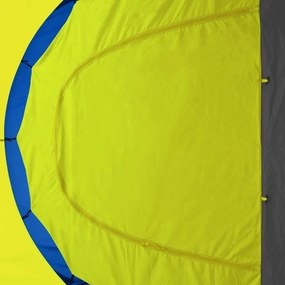 Σκηνή Camping 9 Ατόμων Μπλε / Κίτρινο Υφασμάτινη - Πολύχρωμο