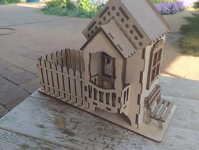 Intra απο ξύλο plywood 3mm-4mm πάχος – Ξύλινο Φακελάκι Σπίτι με Λίμα Κήπου 4mm 35x40 cm INTRAVECTRY-MY557857