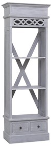 vidaXL Βιτρίνα 60 x 30 x 175 εκ. από Μασίφ Μαόνι