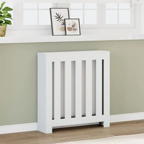 vidaXL Κάλυμμα Καλοριφέρ Λευκό 78x20x82 εκ. από Επεξεργασμένο Ξύλο