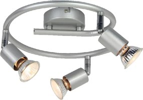 Σποτ Τρίφωτο Aca Trinity MC634SL3G Silver