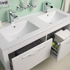 Creavit SU121 - Διπλός Νιπτήρας Επίπλου / Κρεμαστός 121x46