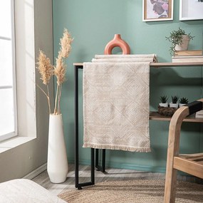 Τραβέρσα Izola 02 All Over Beige Teoran 45X180 Cotton-Polyester