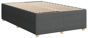 Κρεβάτι Boxspring με Στρώμα Σκούρο Γκρι 120x190 εκ Υφασμάτινο 3285554