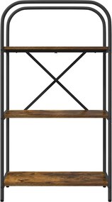 vidaXL Ράφι Βιβλίων 3 επιπέδων 60 x 30 x 109 εκ Επεξεργασμένο ξύλο