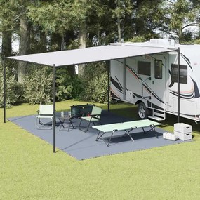 vidaXL Χαλκάκι Σκηνής Μπλε και Γκρι 600 x 400 cm Πολυαιθυλένιο