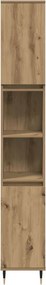 vidaXL Ντουλάπι μπάνιου Δρυς τεχνίτης 30x30x190 cm Κατασκευασμένο ξύλο