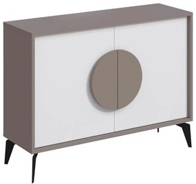 Μπουφές Gora σε Λευκό - Μόκα 110x35.6x82εκ. 110x35.6x82 εκ.