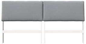 vidaXL Ταπετσαρισμένο κεφαλάρι Ανοιχτό γκρι 180 cm