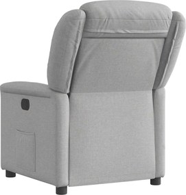 vidaXL Ανακλινόμενη καρέκλα Γκρι σύννεφο Ύφασμα