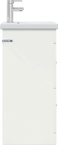 vidaXL Καθρέφτης μπάνιου με νιπτήρα Λευκό 42 x 40 x 84,5 εκ