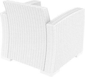 Πολυθρόνα Monaco White Πολυπροπυλενίου 82X79X79εκ.