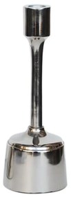 Κηροπήγιο Μεταλλικό 00.07.72034 Φ6x23,5cm Silver Μέταλλο