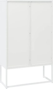 vidaXL Ντουλάπι Λευκό 80 x 35 x 135 εκ. από Ατσάλι
