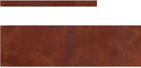 vidaXL Περίγραμμα γκαζόν 4 pcs Σκ rusty 450 x 0.05 x 15 εκ