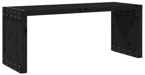 vidaXL Παγκάκι Κήπου Επεκτάσιμο Μαύρο 212,5x40,5x45εκ. Μασίφ Πεύκο