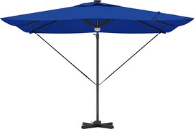 vidaXL Ρώμη Ομπρέλα Μπλε 286 x 284 x 270 εκ Αλουμίνιο και Πολυεστέρας