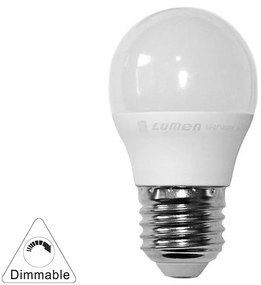 Adeleq Led Λάμπα Σφαιρικό Ε27 6W Ντιμαριζόμενο Θερμό 3000Κ 13-27126009